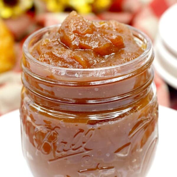 Salted Caramel Apple Butter is an amazing Fall recipe that is amazing on toast and biscuits.