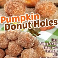 Pinterest title image for Pumpkin Donut Holes