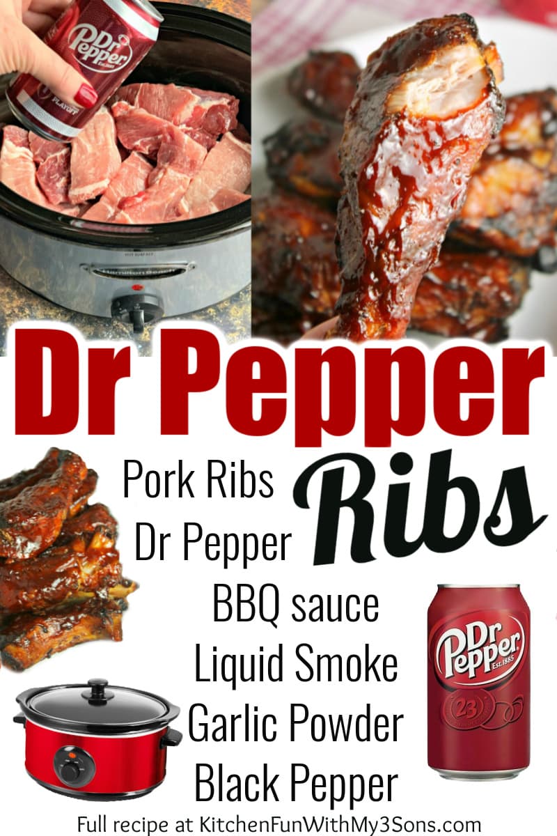 Dr Pepper Ribs (Slow Cooker) Kitchen Fun With My 3 Sons