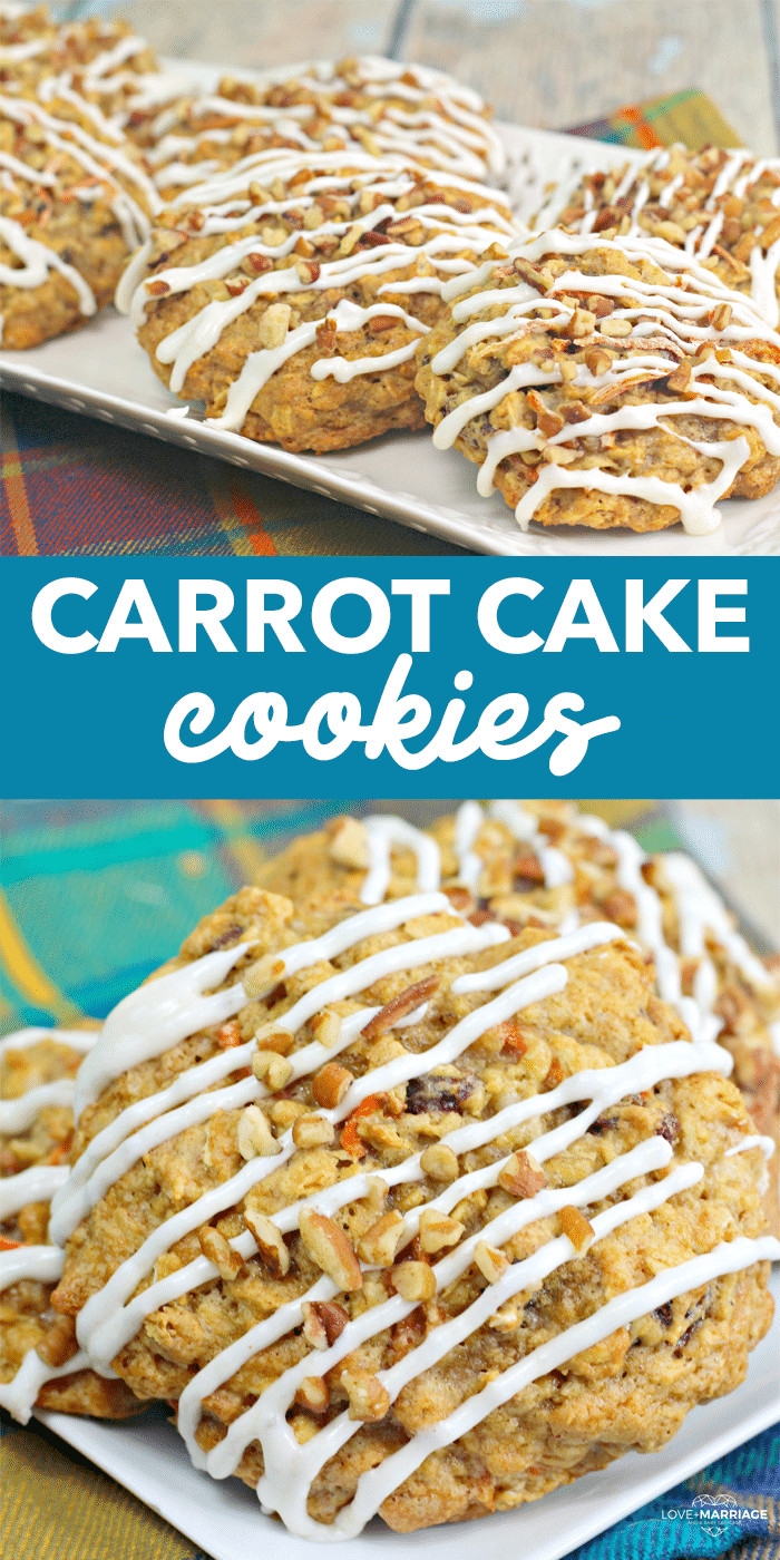 Carrot Cookies are the best dessert for anyone who is a fan of carrot cake. They are so similar to the cake, but in a handheld treat! | Fall Dessert Recipes 