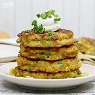 This recipe for corn fritters has a nice little crunch with a big, flavorful taste.