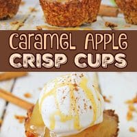 Caramel Apple Crisp Cups