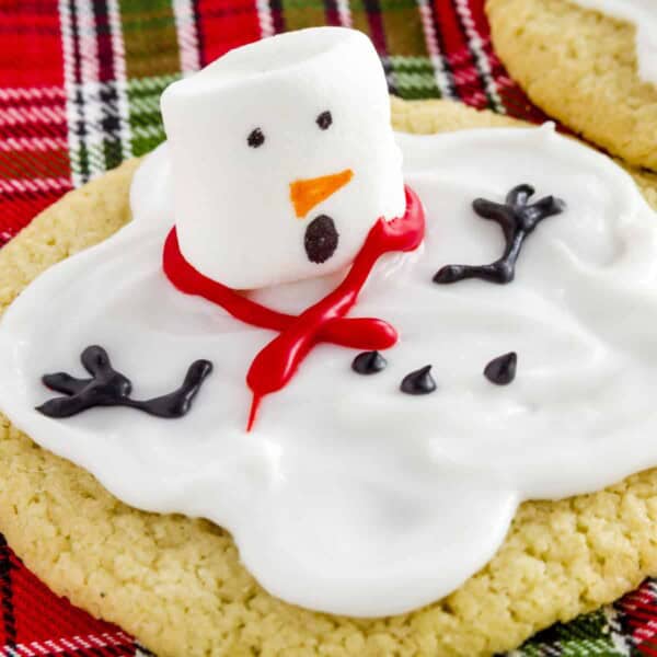 Melted Snowman Cookies feature