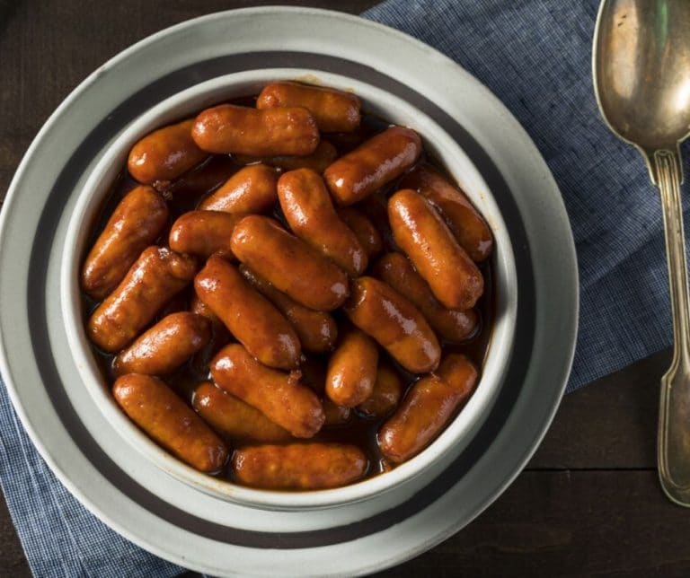 3 Ingredient Crockpot Little Smokies Recipe Kitchen Fun With My 3 Sons