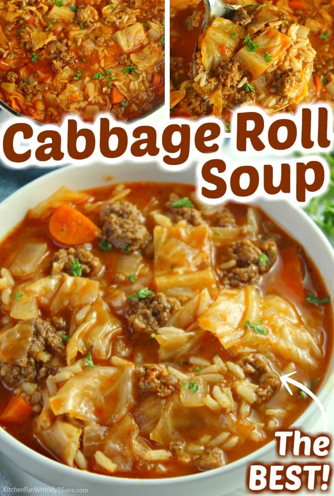 Cabbage Roll Soup Recipe Kitchen Fun With My 3 Sons