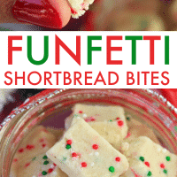 Christmas Funfetti Shortbread Bites