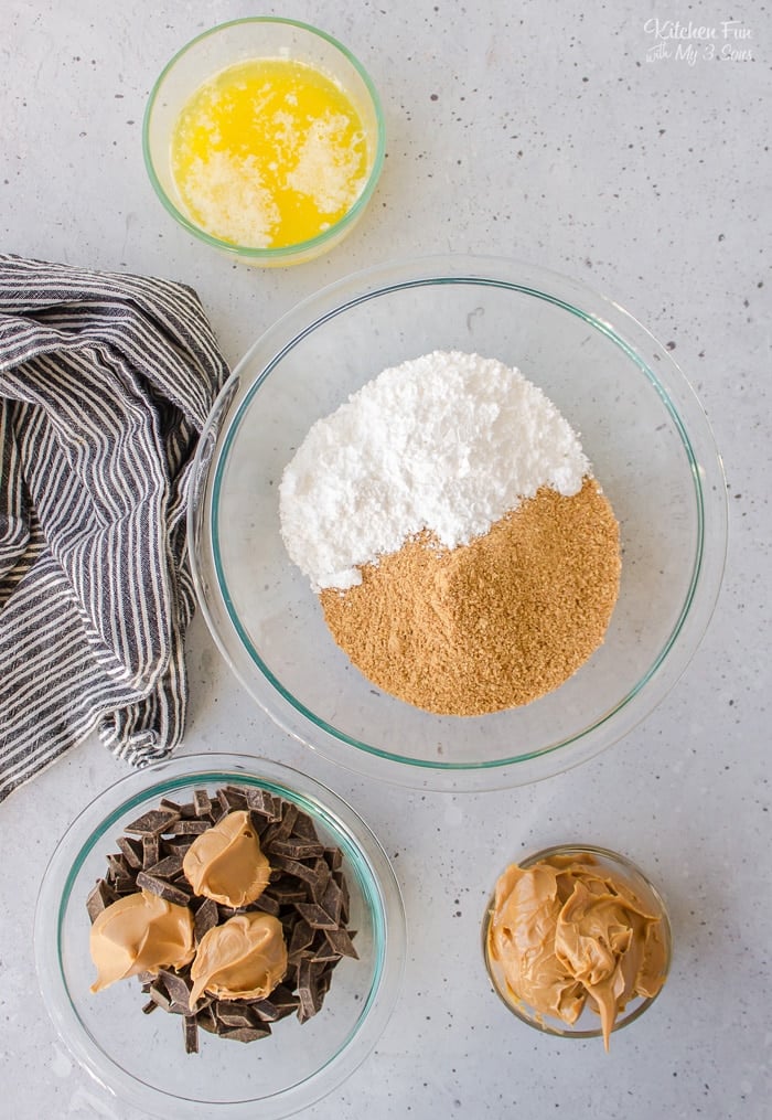 No-Bake Chocolate Peanut Butter Bars Ingredients