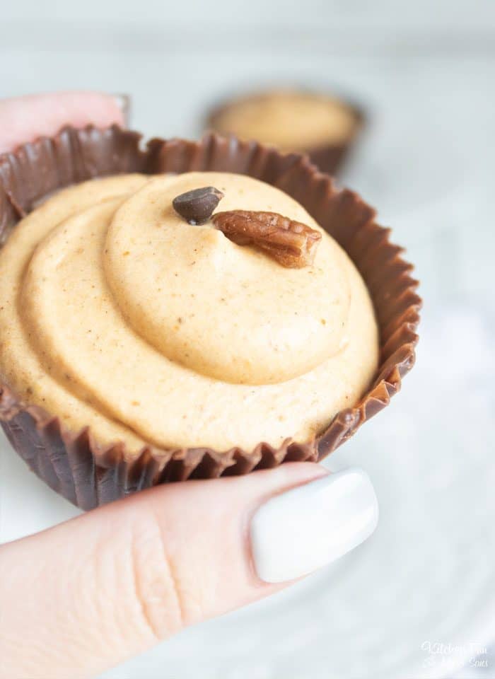 Pumpkin Mousse made inside these chocolate cups is going to be your new favorite pumpkin dessert this fall.