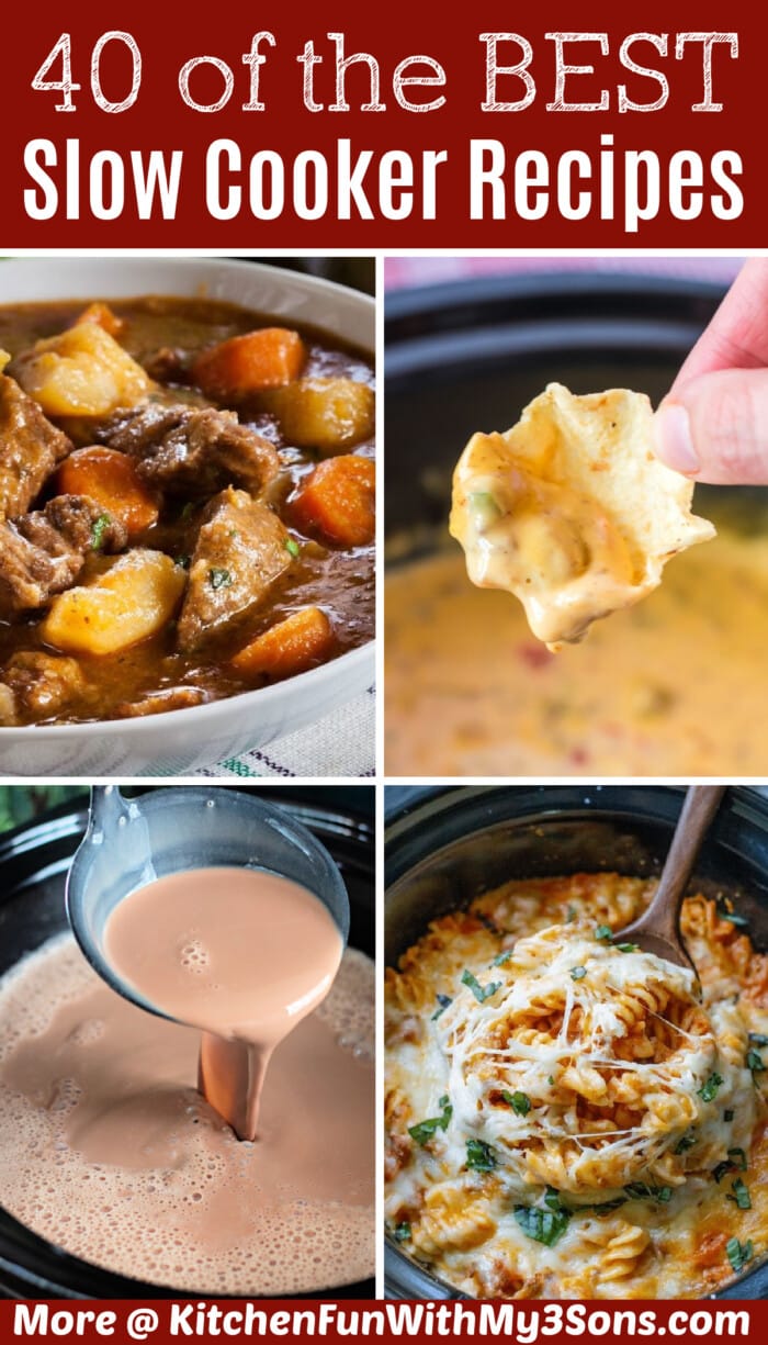 40 of the Best Slow Cooker Recipes pin