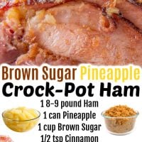 Slow Cooker Brown Sugar Pineapple Ham