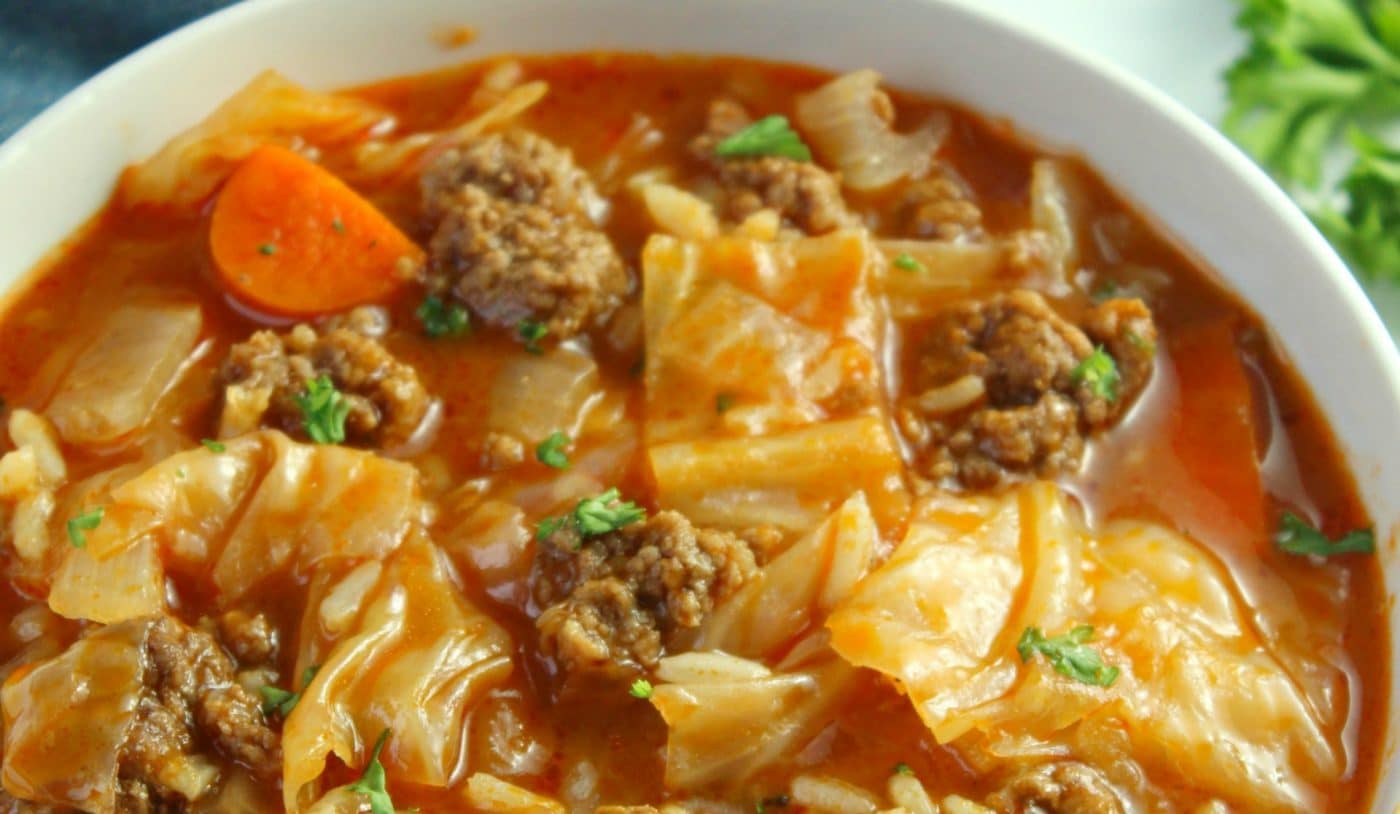 Cabbage Roll Soup - same flavors as classic baked cabbage rolls, but a lot Easier.