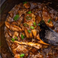 Crock Pot Bourbon Chicken feature