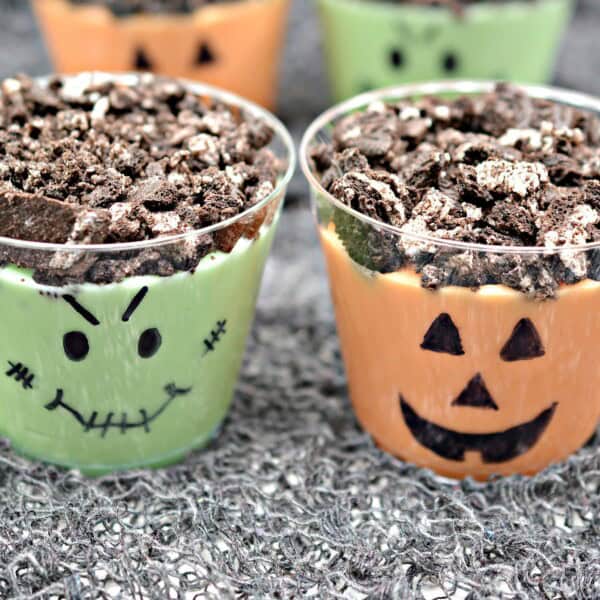 Halloween Pudding Cups