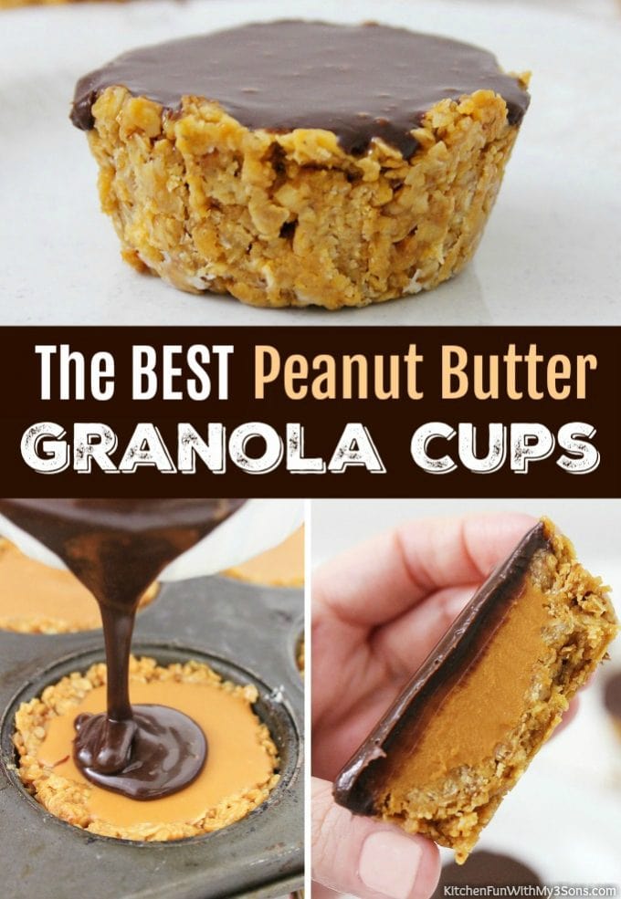 No Bake Peanut Butter Granola Cups