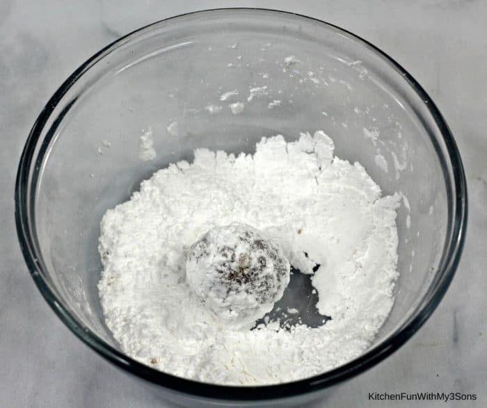 Rolling in powdered sugar