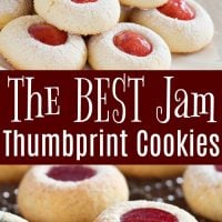 The BEST Jam Thumbprint Cookies