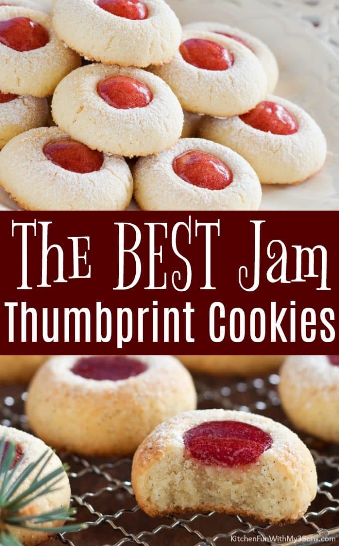 The BEST Jam Thumbprint Cookies
