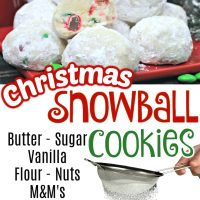 Christmas snowball cookies pin