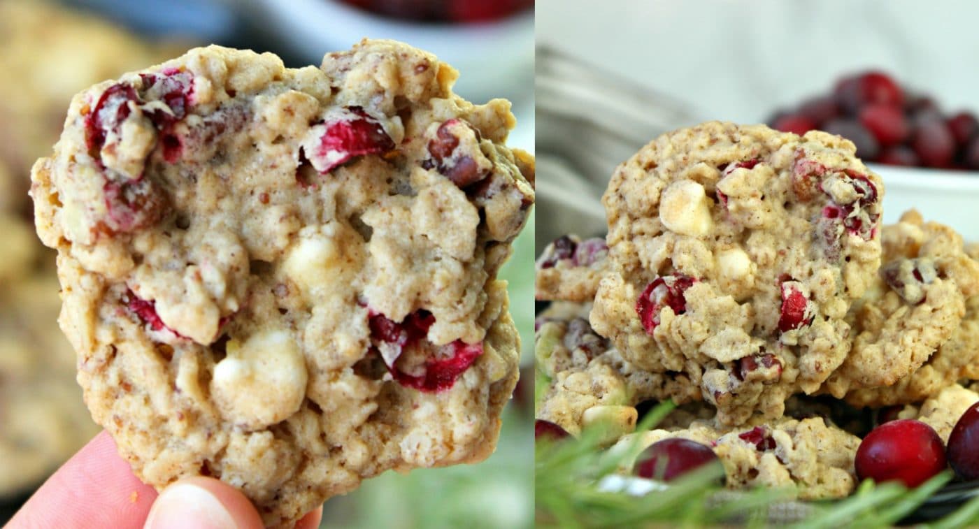 White Chocolate Oatmeal Cranberry Cookies