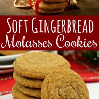 Soft Gingerbread Molasses Cookies