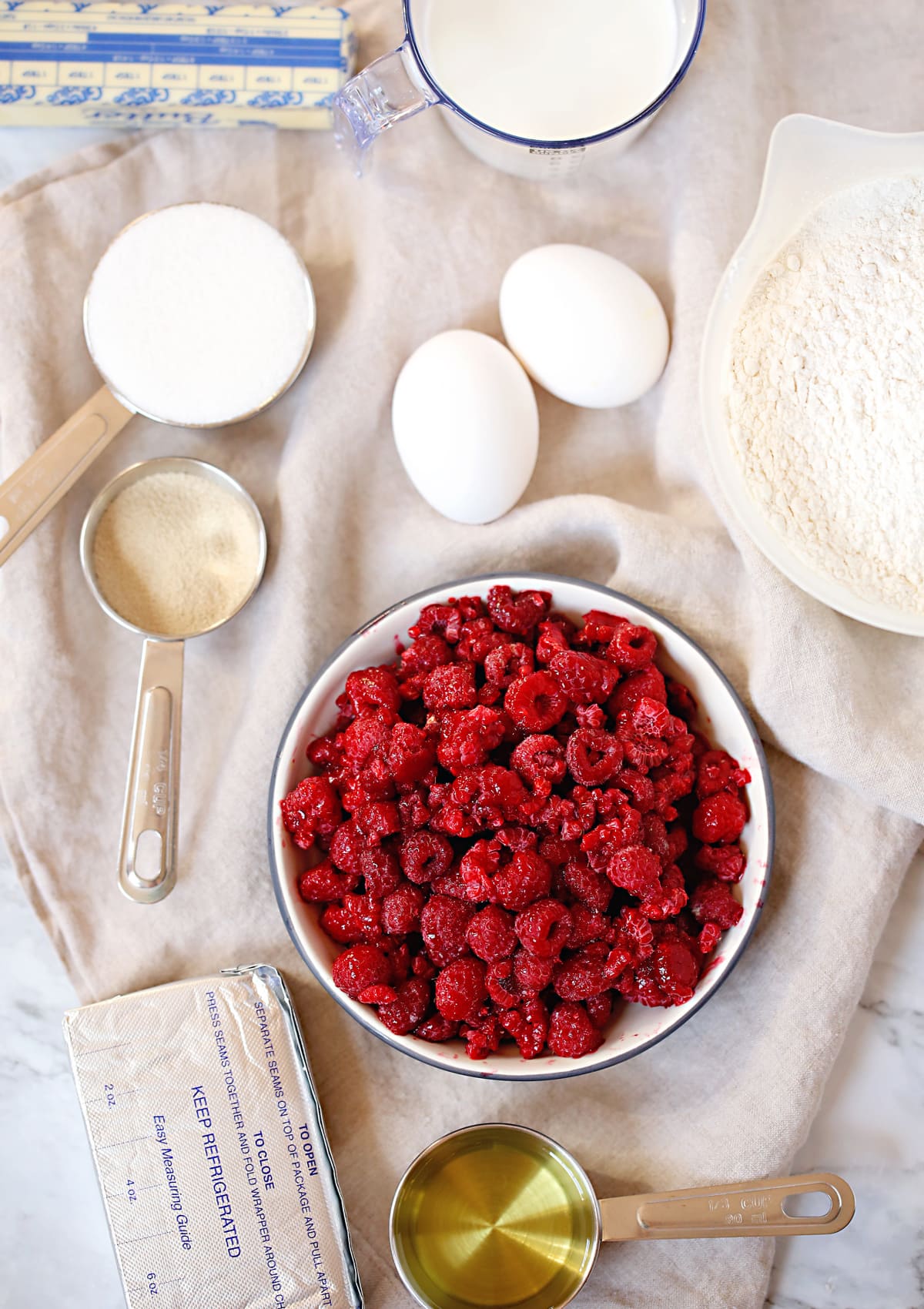 Raspberry Rolls ingredients