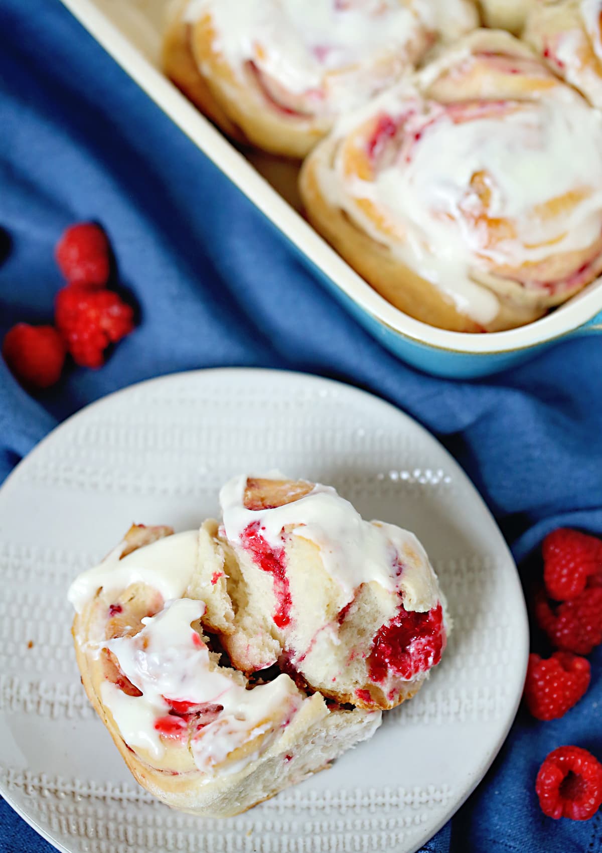Raspberry Sweet Rolls with Cream Cheese Icing - Sally's Baking Addiction