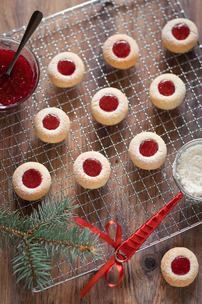 Christmas Cookies on baking rack