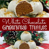 White Chocolate Gingerbread Truffles