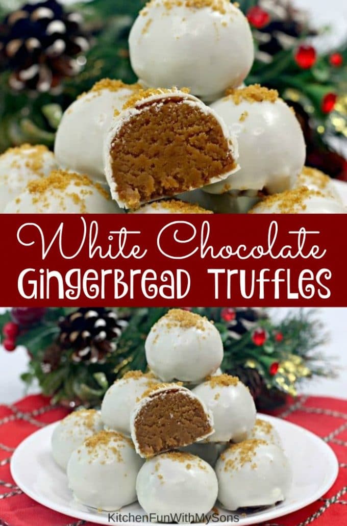 White Chocolate Gingerbread Truffles