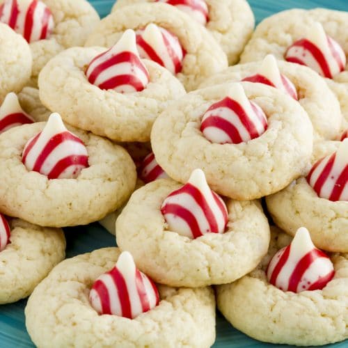 White Chocolate Peppermint Kiss Cookies - Kitchen Fun With My 3 Sons