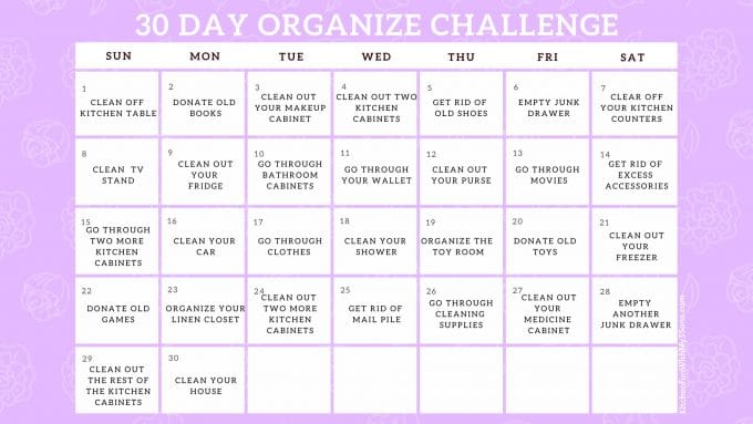 30-Day Organizing Challenge