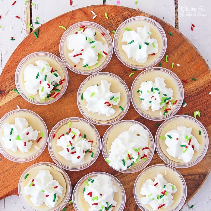 Christmas Cookie Jello Shots Recipe with Triple Sec, Bailey's Irish Cream and Butterscotch Schnapps will be the hit of every holiday party this year.