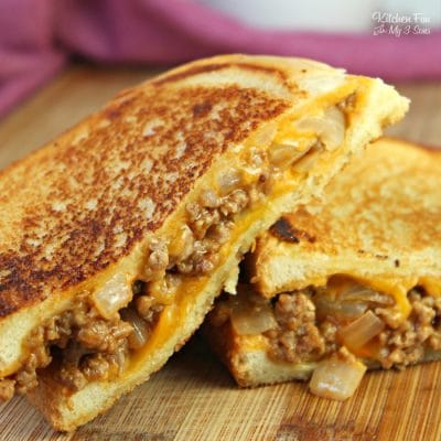 Dill Pickle Sloppy Joe Grilled Cheese