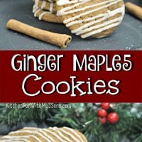 Ginger Maple Cookies collage