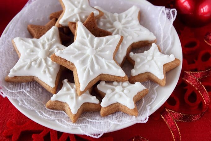 Snowflake Cookies with Icing