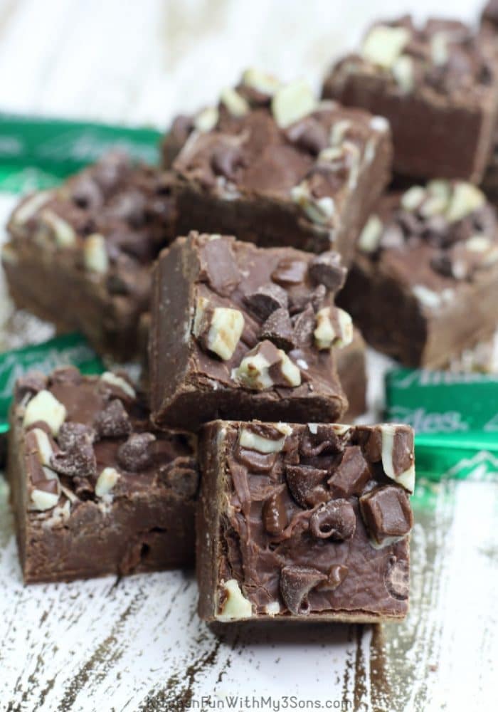 Stacked Andes Mint Chocolate Fudge