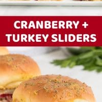 Turkey Cranberry Sliders are the perfect meal to make with your leftover turkey. The combination of cranberry sauce and turkey is so good.