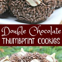 Double Chocolate Thumbprint Cookies
