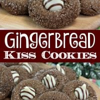 Gingerbread Kiss Cookies