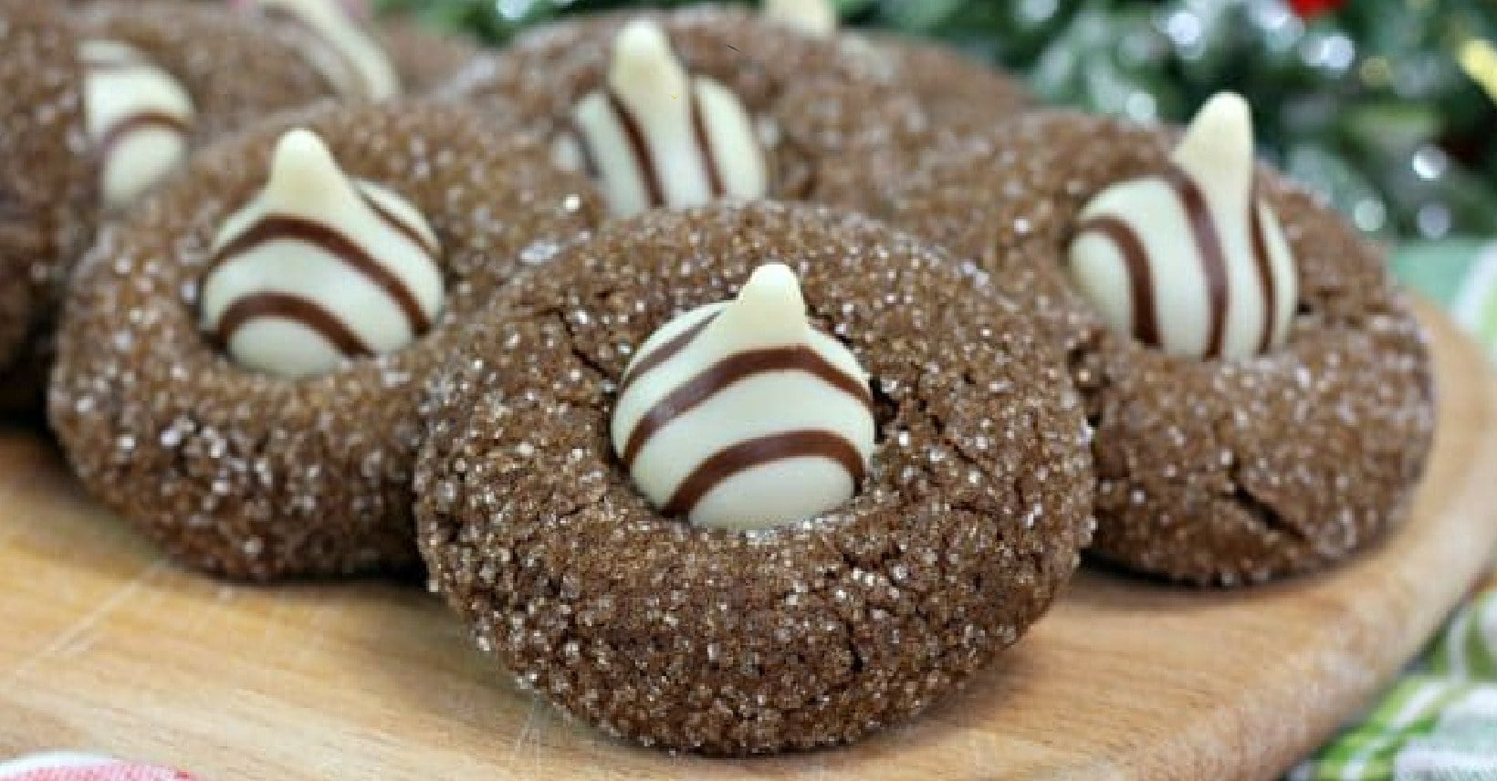 Gingerbread Kiss Cookies - Kitchen Fun With My 3 Sons