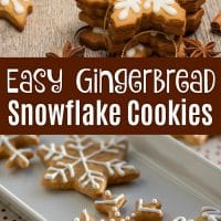 Gingerbread Snowflake Cookies Pin