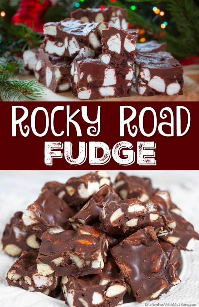 Rocky Road Fudge Collage
