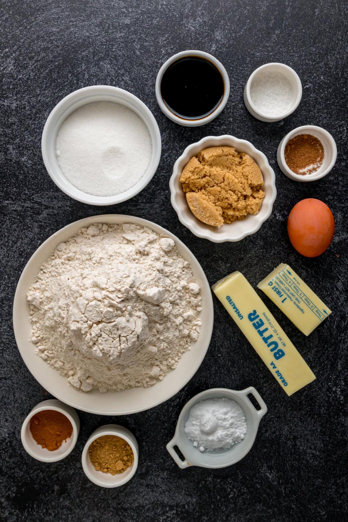 Ingredient for Soft Gingersnap Cookies