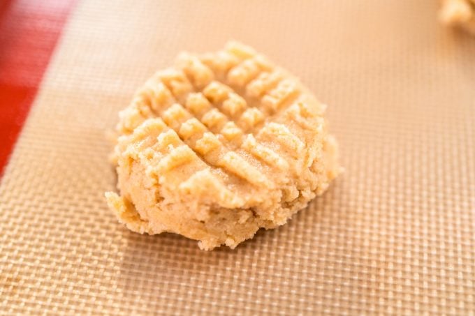 Cookie Dough on a Baking Sheet