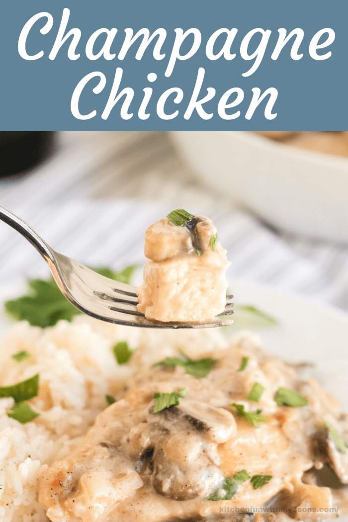 Champagne Chicken picture for pinterest