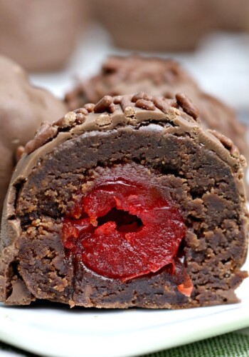 Chocolate Brownie Cherry Bombs 