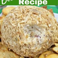 French Onion Best Cheese Ball Recipe for pinterest