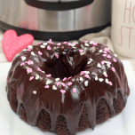 Instant Pot Chocolate Bundt Cake for Valetine's Day