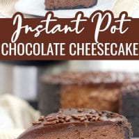 Instant Pot Chocolate Cheesecake is a simple and super tasty dessert recipe. With an Oreo crust and chocolate ganache on top, everyone will obsess over this!