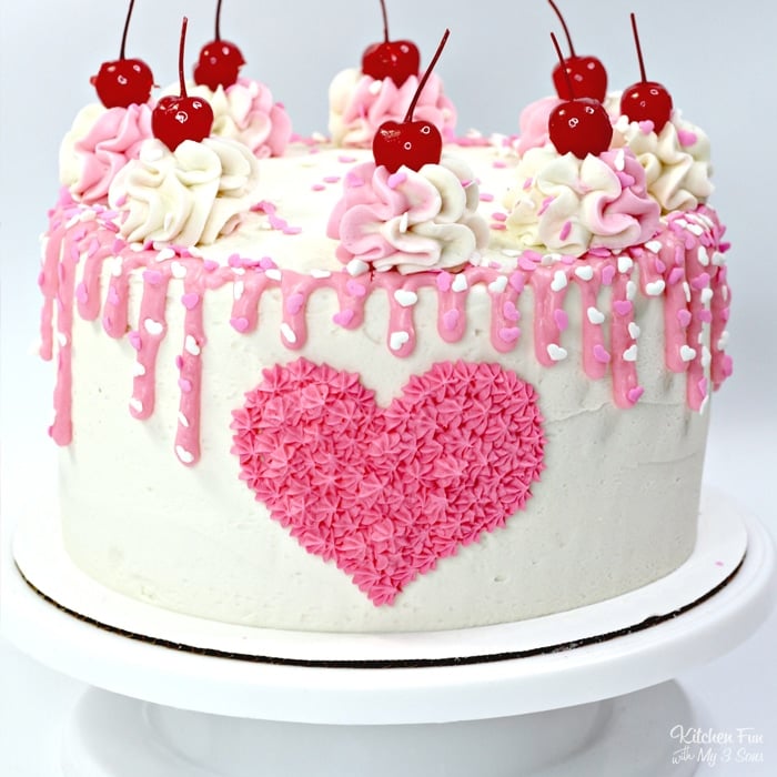 Heart Cake for Valentine's Day